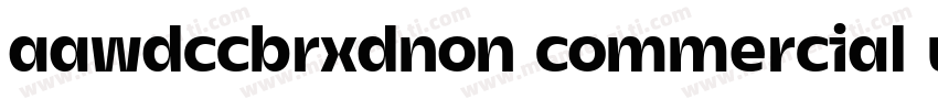 aawdccbrxdnon commercial use字体转换